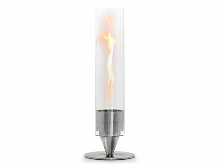 Tischfeuer TWILIGHT - Edelstahl Bioethanol-Tischkamin mit Tornado-Flamme
