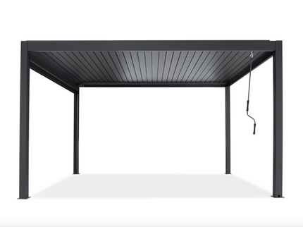Pergola PLUS - Aluminum pergola with LED lights and double slats