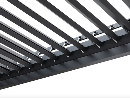 Pergola PLUS - Aluminum pergola with LED lights and double slats