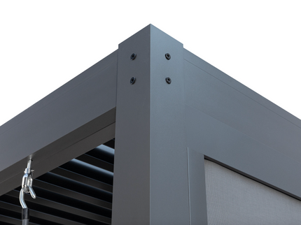 Pergola PLUS - Aluminum pergola with LED lights and double slats
