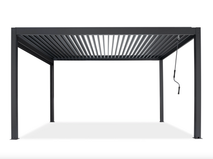 Pergola PLUS - Aluminum pergola with LED lights and double slats