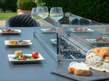 Feuertisch LAVITA – mit Keramikglas & Feuerkamin