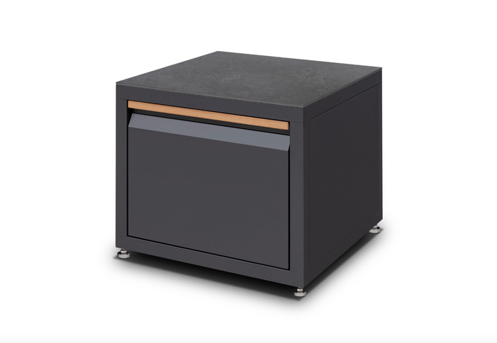 Support pour barbecue CORNER / LINEA – Module de support extérieur pour barbecue Kamado avec tiroir